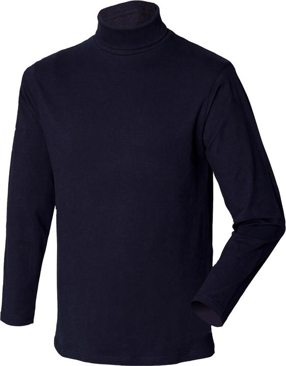 Actual product image Henbury Turtleneck sweatshirt, long sleeves, high cotton content (S, M, L, XL, XXL)