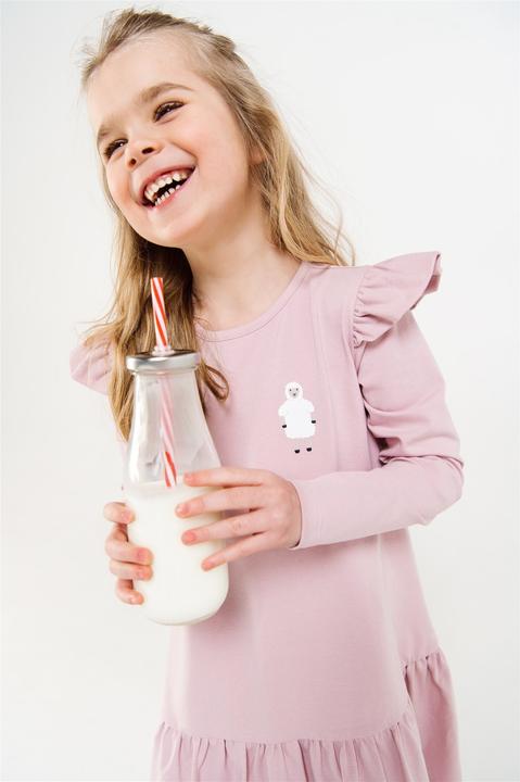Image du produit Hebe Kleid langarm mit Rüschen und Schafen (104)