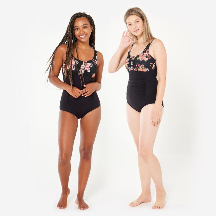 Image du produit Nabaiji Maillot de bain 1 pièce natation Femme - Mary dufy noir (54, 56)