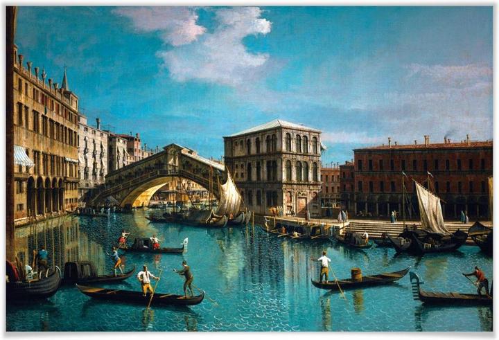 Immagine prodotto Trenddeko Canaletto - Il ponte di Rialto a Venezia (100 x 70 cm)