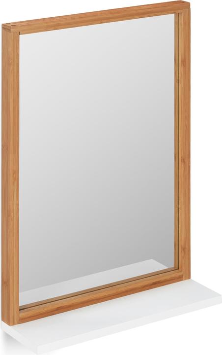 Actual product image Relaxdays Wall-Mounted Mirror with Shelf (38 x 12 x 54.5 cm)