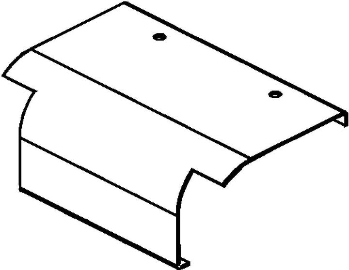 Niedax NIE KLAB 500 F end outlet plate B500mm f.v.w.pre-assembled accessories (7.50 cm)
