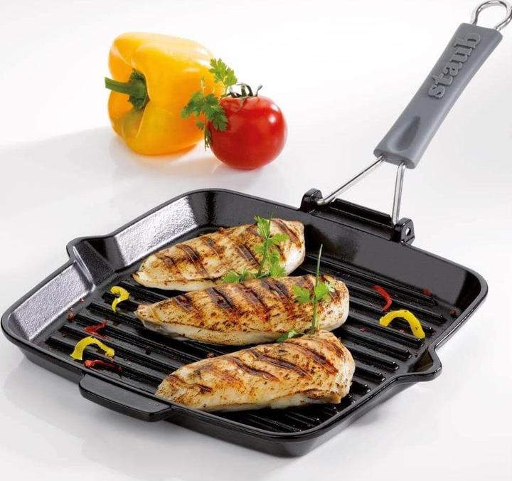 Actual product image Staub Grill pan (24 cm, Grill pan, Cast iron)