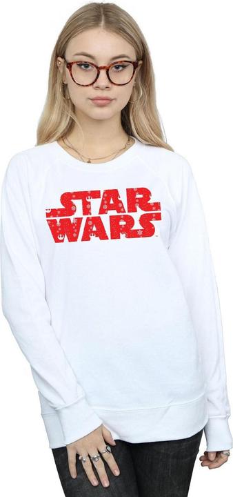 Actual product image Star Wars Womens/Ladies Christmas Logo Sweatshirt (XXL)