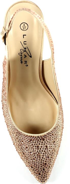 Actual product image Lunar Rubiya Diamante Sling Back Court Shoes (37)