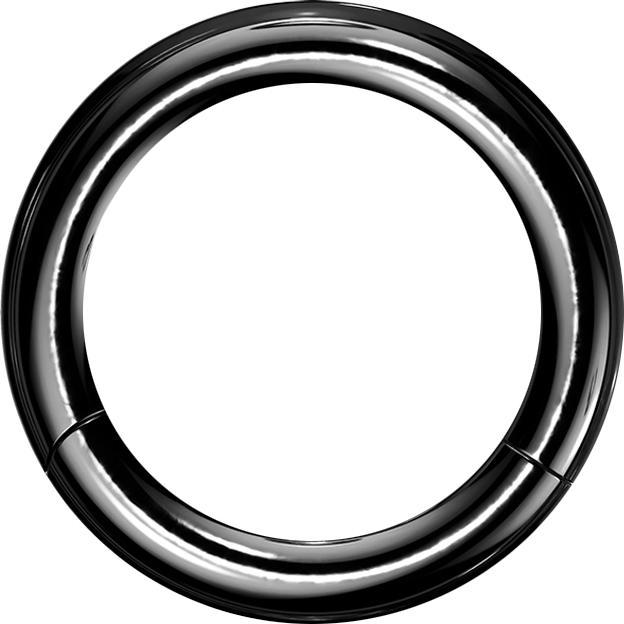 Star Piercing Segmentring schwarz (ohne Messing, Titan G23)