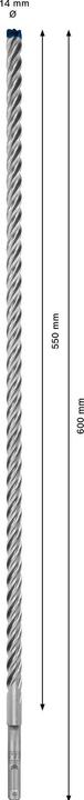 Produktbild Bosch Professional Zubehör EXPERT SDS plus-7X Hammerbohrer, 14 x 550 x 600 mm (14 mm)