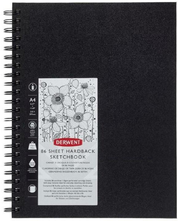 Produktbild Derwent Skizzenbuch (A4, Blanko, Harter Einband)