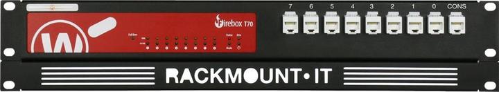 Actual product image Rackmount.IT 1.3U/2U 9 x RJ-45, f/ WatchGuard Firebox T70 (Network Accessories)