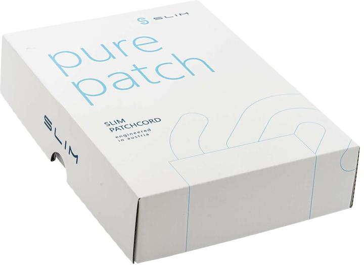 Produktbild SLIM Slimpatchkabel RJ-45, Cat 6A, U/FTP, 0.1 m, Grau, 50-Pack (U/FTP, CAT6a, 0.10 m)