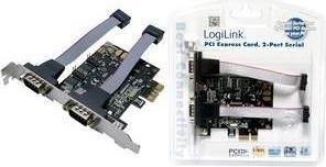 Actual product image LogiLink 2 x serial (COM) PCIe