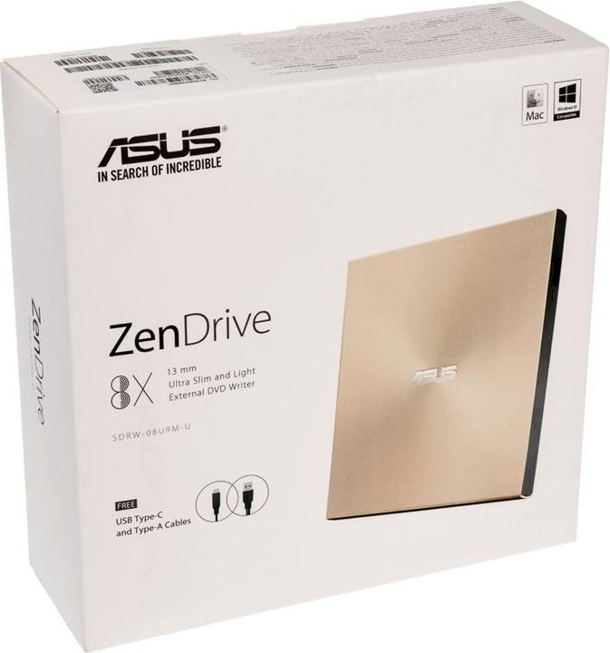 Immagine prodotto ASUS ZenDrive U9M (Masterizzatore DVD, Unità DVD, Unità CD, Masterizzatore CD)