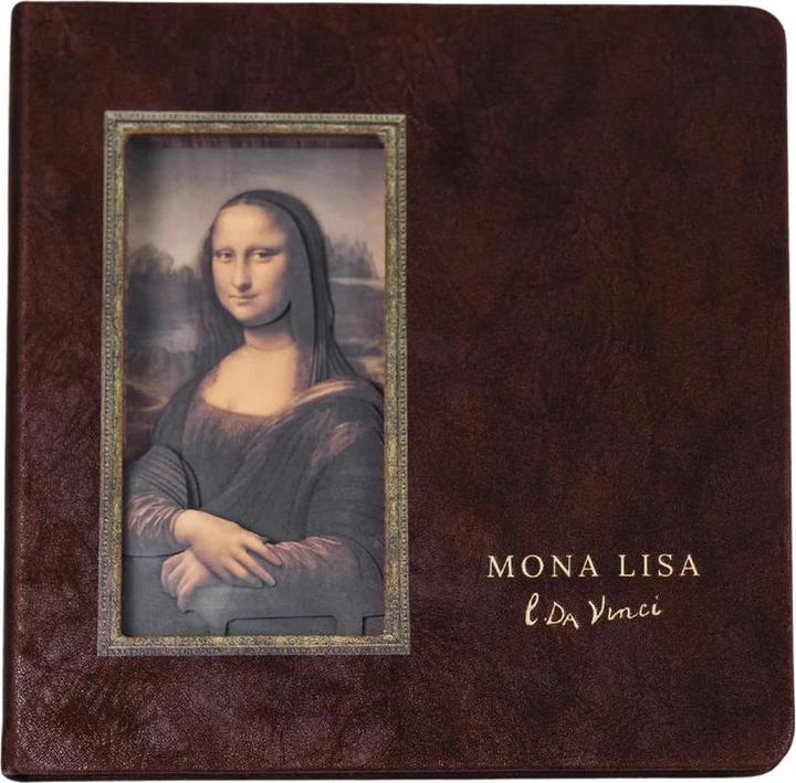 Cartartem Leonardo Da Vinci "Mona Lisa" - 3D Notizbuch (Blanko, Harter Einband)