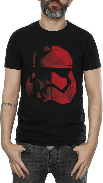 Star Wars Mens Cubist Stormtrooper Helmet Cotton T-Shirt