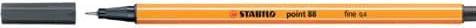 Actual product image STABILO point 88 Fineliner (Black grey, 1 x)