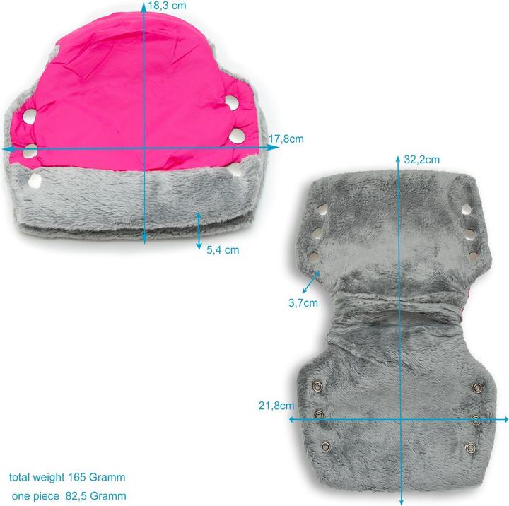 Produktbild Intirilife Handwärmer Handschuhe für Buggy und Kinderwagen