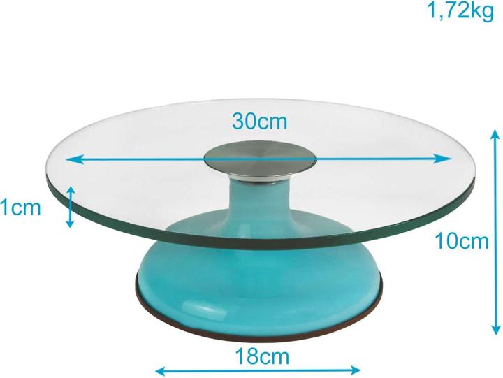 Actual product image Intirilife Swivelling cake stand with non-slip base