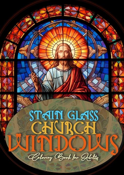 Immagine prodotto Bleiglas Kirchenfenster Malbuch für Erwachsene (Tedesco, Monsoon Publishing, Campione grafico, 2023)