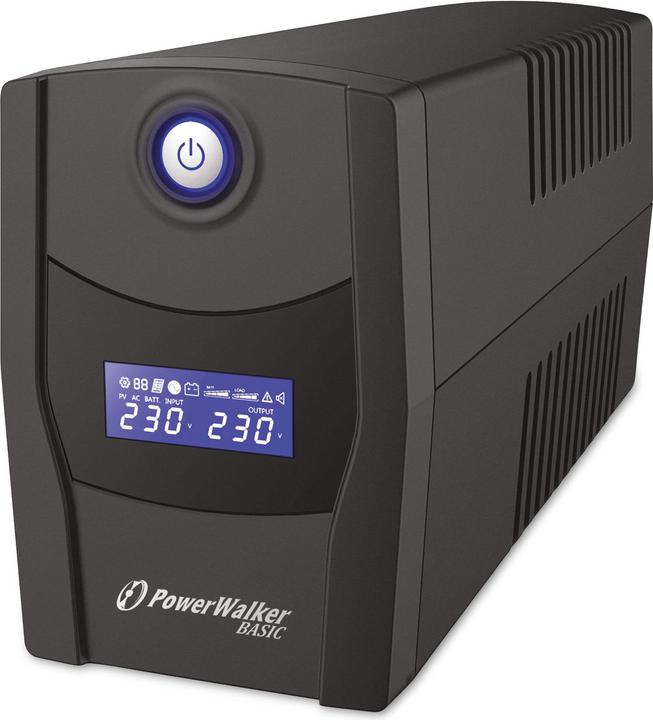 Actual product image Powerwalker UPS VI 600 STL Schuko Line Interact (600 VA, 360 W, Line-interactive UPS)