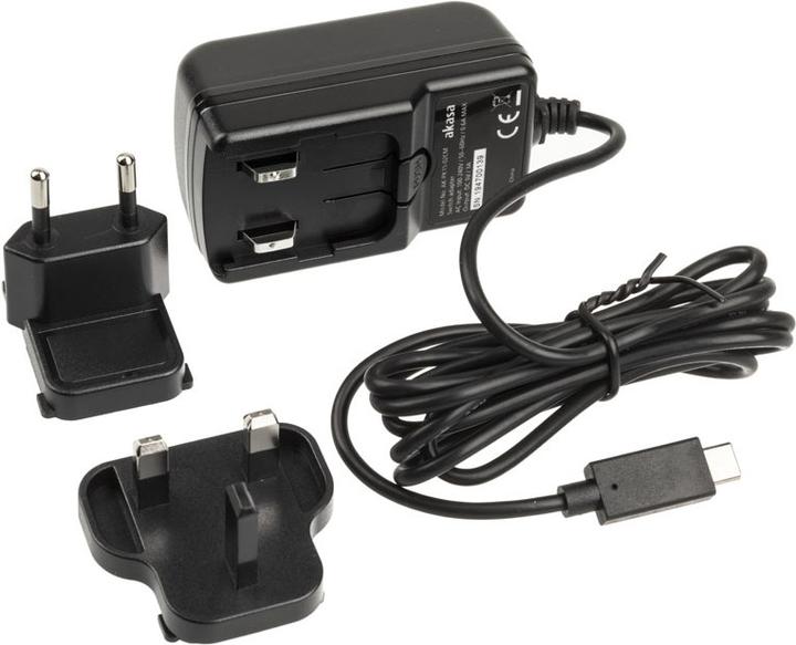 Akasa 15 Watt USB Type C Power Supply Compatible with Raspberry Pi 4