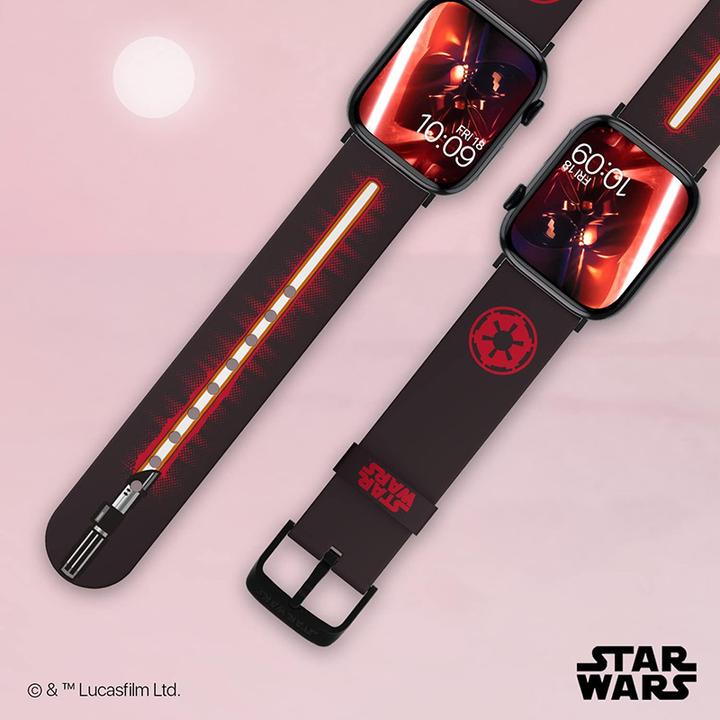 Image du produit Moby Fox Bracelet Smartwatch Star Wars Darth Vader Lightsaber 22 mm (22 mm, Silicone, Acier inoxydable)