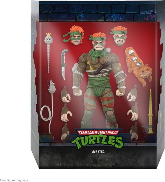 Actual product image Super7 Teenage Mutant Ninja Turtles figurine Ultimates Rat King 18 cm