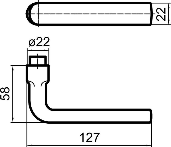 Produktbild Glutz Türdrücker 5040 Merkur (Türgriff)