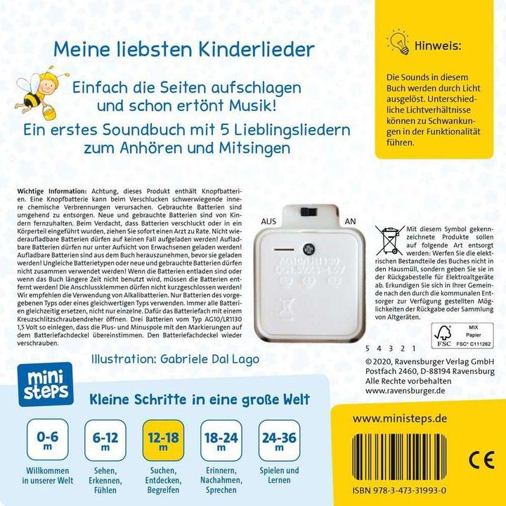 Produktbild Ravensburger Hör rein, sing mit! (Deutsch)