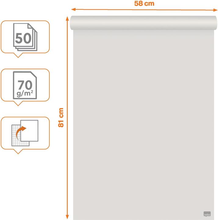 Actual product image Nobo Flipchart Pad Recycled