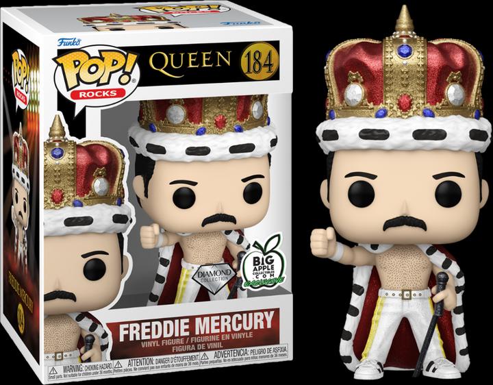 Produktbild Funko Pop! Rocks Queen : Freddie Mercury King (DGLT) EXM