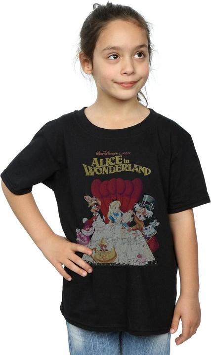Immagine prodotto Disney Alice In Wonderland Retro Poster Maglietta Ragazze (152, 158)