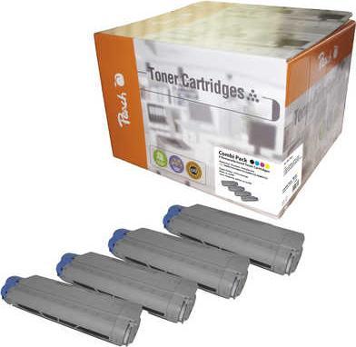 Actual product image Peach Toner OKI C5850-Series Multi Pack (M, FC, C, Y)