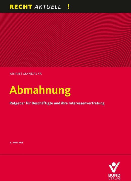 Actual product image Mandalka:Abmahnung (German, Ariane Mandalka, 2024)