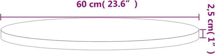 Produktbild VidaXL Gillian (Ø 60 x 2.5 cm)