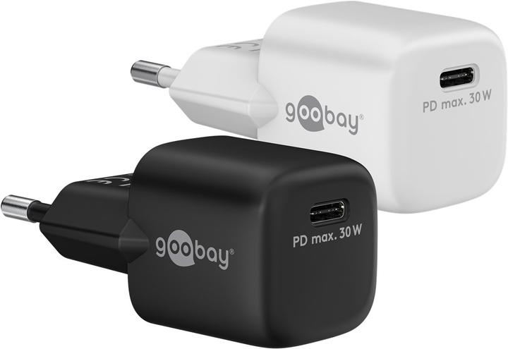 Actual product image Goobay USB C Nano Quick Charger with GaN technology (30 W)