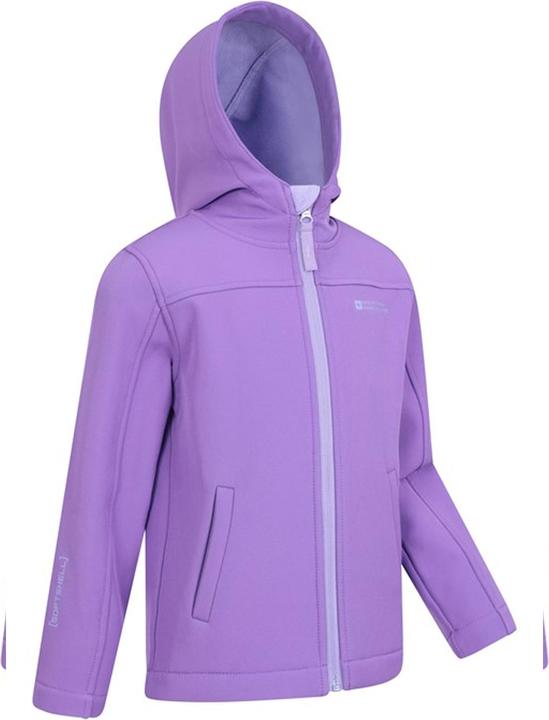 Actual product image Mountain Warehouse Childrens/Kids Exodus Water Resistant Soft Shell Jacket (128)