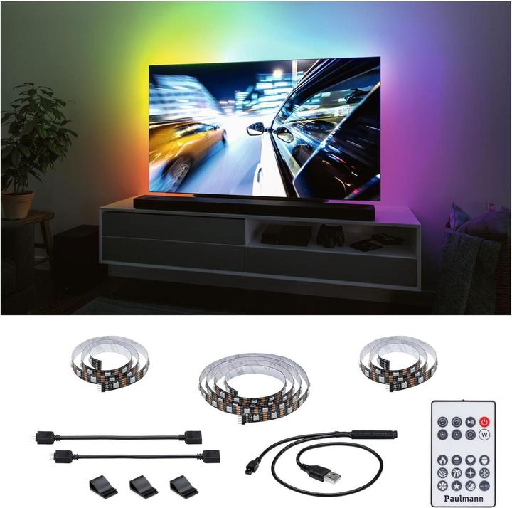 Produktbild Paulmann EntertainLED USB TV Stripe (RGB, 200 cm, Indoor)