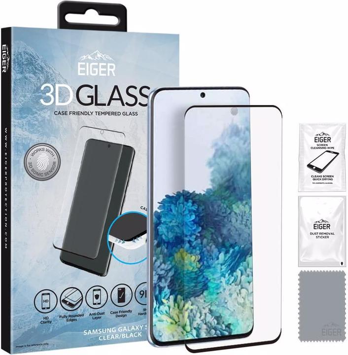 Actual product image Eiger Mountain Glass Clear Edge (1 Piece, Samsung Galaxy S20)