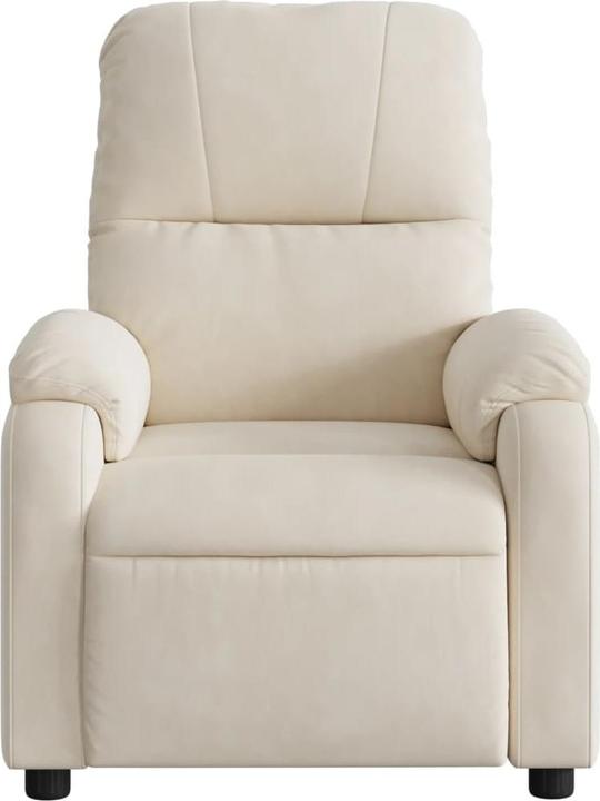 Image du produit VidaXL Fauteuil de massage beige microfibre,Couleur : beige,Matériau