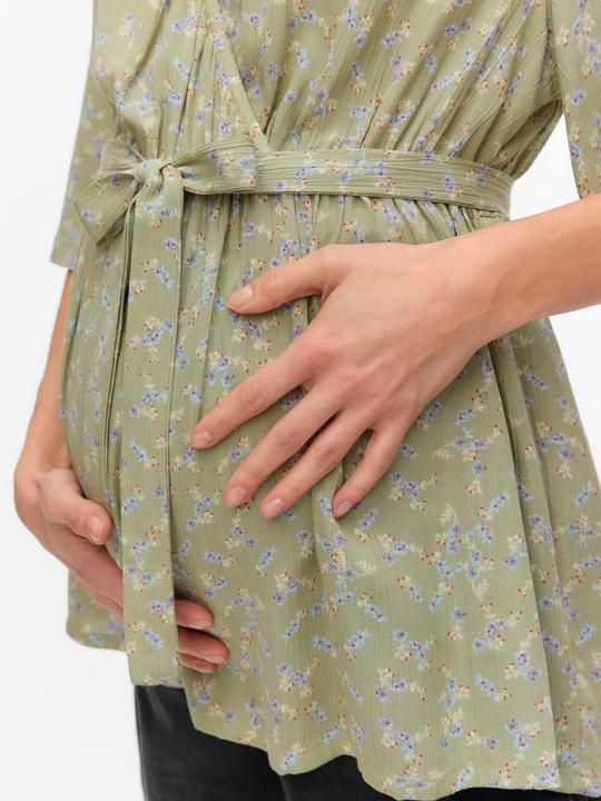 Actual product image Mamalicious Normal geschnitten V-Ausschnitt Weite Ärmel Top Bluse (XXL)