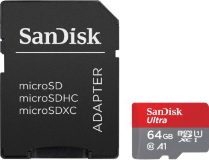 Actual product image SanDisk Ultra mit Adapter (2-Pack) (64 GB, microSDXC, U1, UHS-I)
