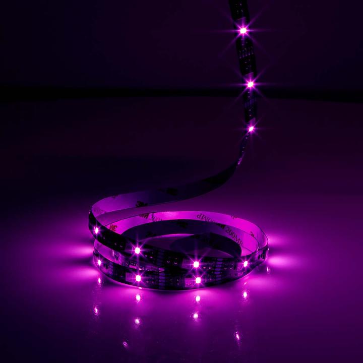 Actual product image Nedis SmartLife LED Strip | Bluetooth | RGB / Warm White | SMD | 2.00 m | IP20 | 2700 K | 380 lm | (Multicoloured, 200 cm, Indoor)