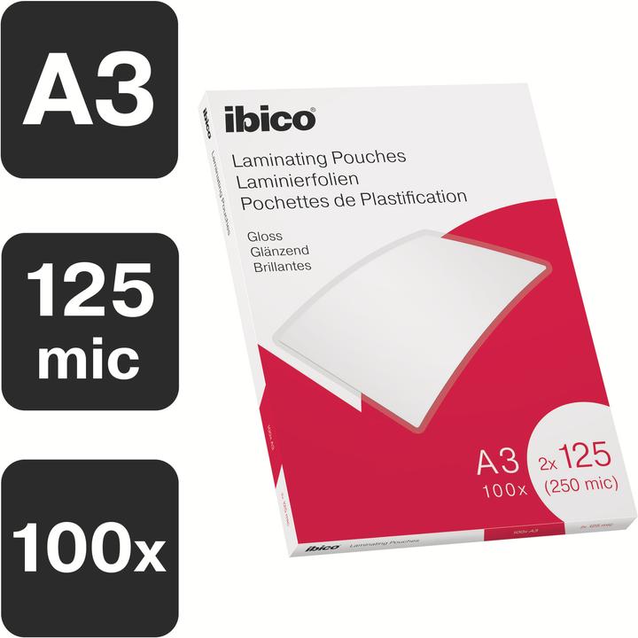 Actual product image Ibico Laminated bag (A3, 100 Piece, 125 µm)