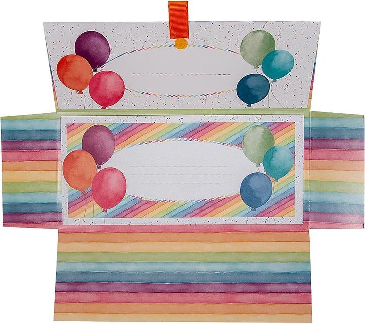 Produktbild Artebene Geschenkumschlag Happy Birthday Luftballons (Geschenkbox, 1 x)