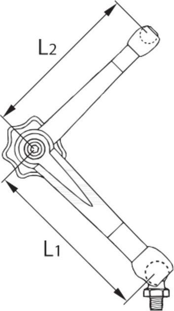 Actual product image Noga Magnetic measuring stand with fine adjustment on the rod, type: 600