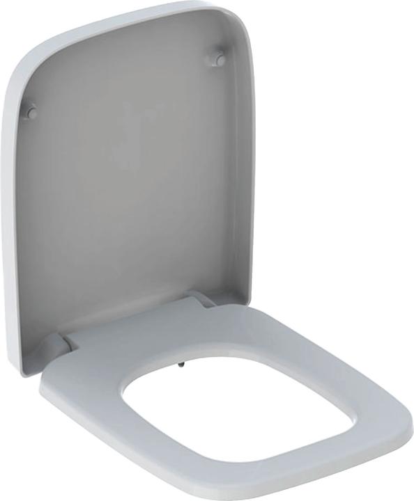 Geberit WC-Sitz RENOVA PLAN eck. Dsg m Absenkauto Quick-Release weiss
