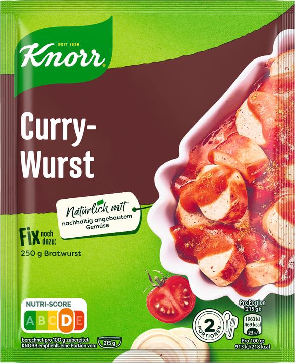 Image du produit Knorr Fix Würzbasis Currywurst (base de condiments) (36 g)