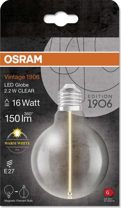 Produktbild Ledvance LED-Lampe (E27, 2.20 W, 150 lm, 4 x, G)