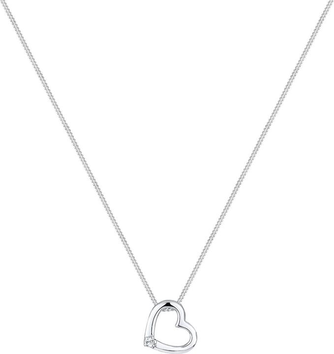 Immagine prodotto Elli Ciondolo a forma di cuore (925 Argento, 45 cm)