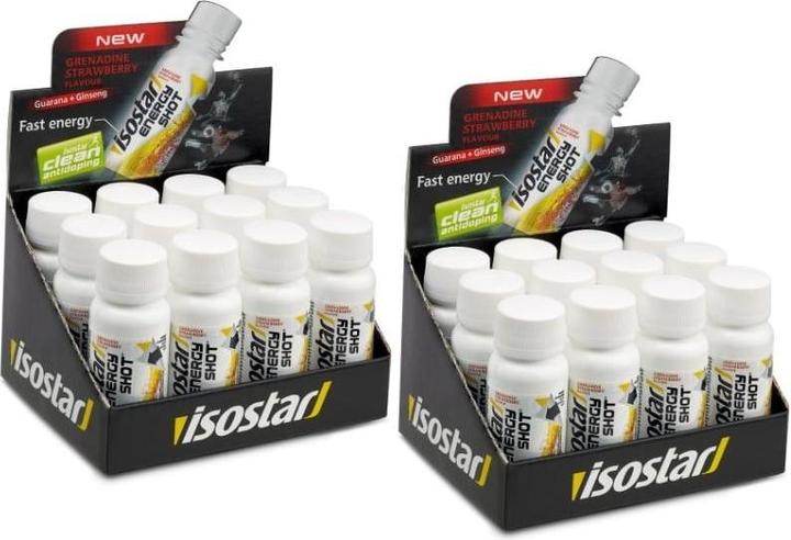 Isostar Energy Shot 24 x 60 ml (Fraise, 24 x)